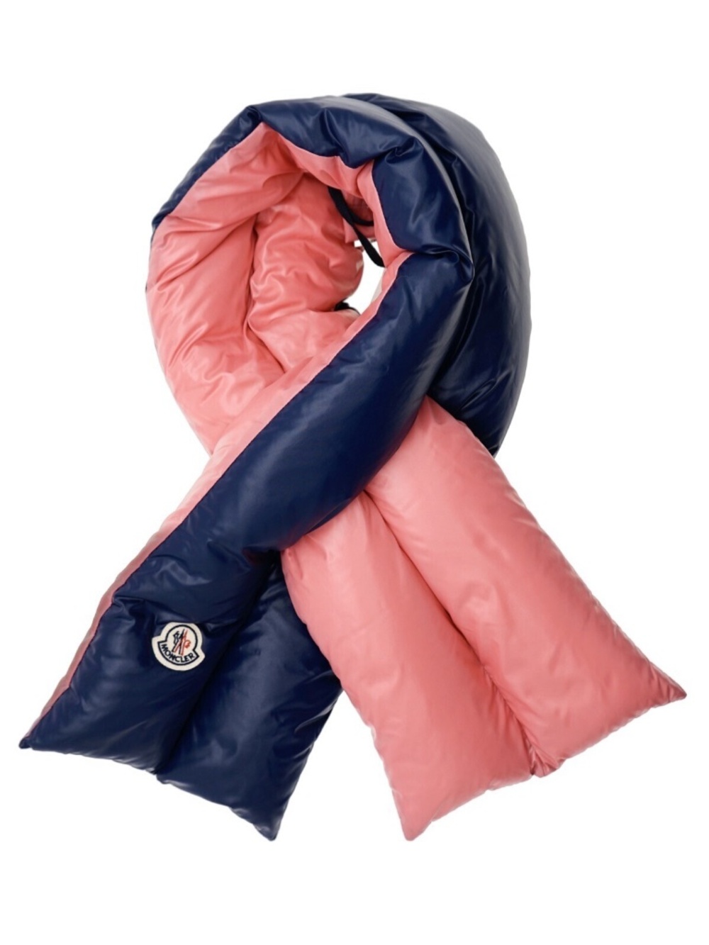 Moncler Scarf Puffer Down Two Tone Nylon New